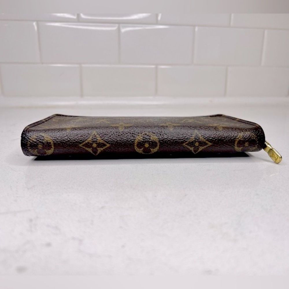 Louis Vuitton Brown Monogram Zip-Around Wallet - Picture 6 of 13